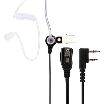 ZESTAW SŁUCHAWKOWY TUBE WALKIE TALKIE 2-PIN DLA BAOFENG UV-5R RETEVIS H-777