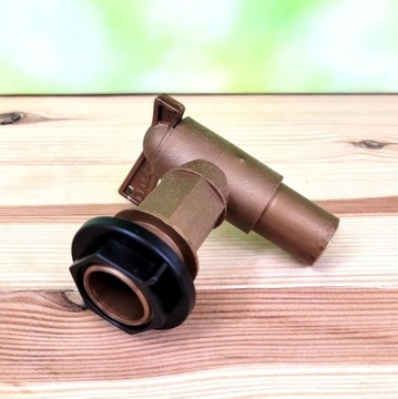 ЛЕНТА, СЛИВНОЙ КЛАПАН 3/4, КРАН для бочки с дождевой водой, золотой, для МАУЗЕРА