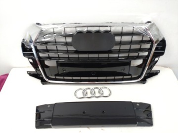 GRILL Atrapa chłodnicy krata zderzaka AUDI Q3 8U0853651P lift 15- czarny