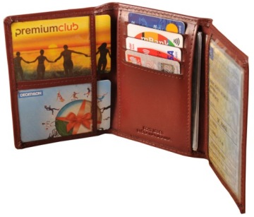 Кожаный футляр для регистрационной карты, документов и карточек