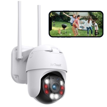 Monitoring domu KAMERA zewnętrzna OBROTOWA 4x ZOOM