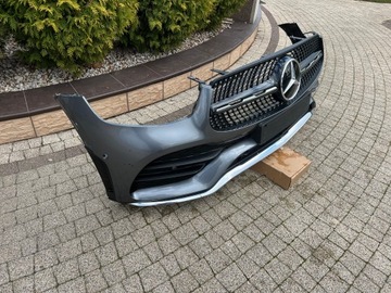 Mercedes GLC w253 лифт переднего бампера AMG Хромированная решетка