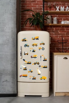 Магниты на холодильник детские, набор МЕГА ЭКСКАВАТОРЫ