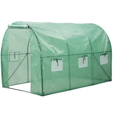 Tunel foliowy ogrodowy szklarnia 2x3m foliak 6m2 zielony CHM
