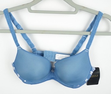 A24* Sassa niebieski usztywniany push up 80B 36 B