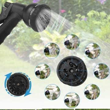 ПРОЧНЫЙ САДОВЫЙ ШЛАНГ 22м, РАЗДВИЖНОЙ, ГИБКИЙ + ПИСТОЛЕТ, ЛАТУННЫЕ СОЕДИНИТЕЛИ