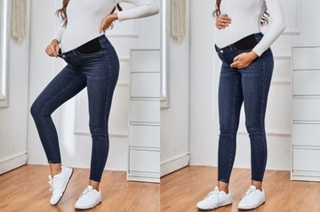 SHEIN Ciążowe jeansy skinny niski stan XXL