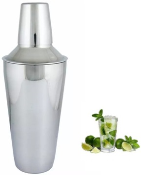 SHAKER DO KOKTAJLI DRINKÓW BARMAŃSKI STALOWY 750ML