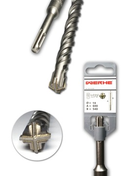 Wiertło do Betonu krzyżowe SDS Plus 14x600mm Werhe