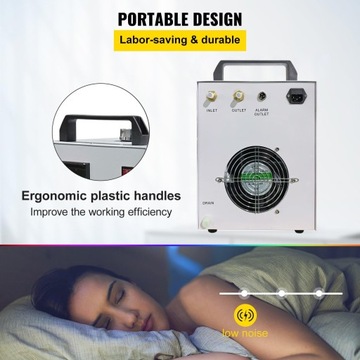 Chiller CW3000 Chłodnica DO Plotera Laserowego CO2 9L Przemysłowa do 60W 80W