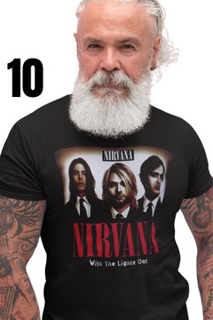 NIRVANA KURT COBAIN Koszulka T-Shirt 12 WZORÓW XL