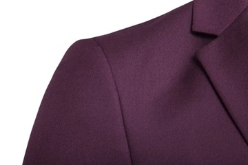 3pc Men Purple Suit (Jacket+Pants+Vest) Brand Slim