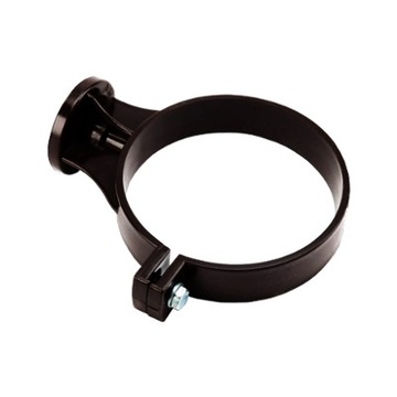 Galeco PVC Brąz ciemny 8019 Obejma do rury 80