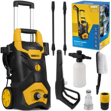 MYJKA CIŚNIENIOWA ZE ZWIJAKIEM 2200W+SZCZOTKA DO FELG+BUTELKA NA DETERGENT