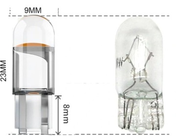 2x T10 HPC 360 Сферическая лампочка W5W Led Bulb Bulb