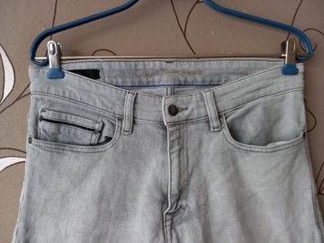 CALVIN KLEIN JEANS-SUPER SPODNIE 31/32 F6