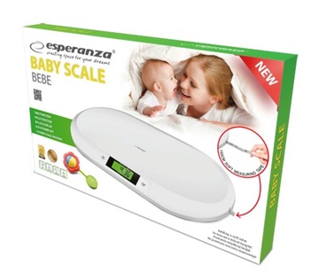 Precyzyjna Waga dla Niemowląt Dziecięca Podśw LCD Miarka Wzrostu + 4baterie