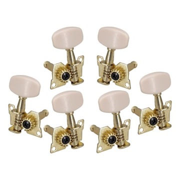 6 шт. гитара 3L 3R, кнопка с открытой струной, колки, колки для ключей, белый колышек