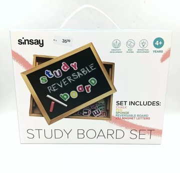 SINSAY TABLICA STUDY BOARD SET PUDEŁKO