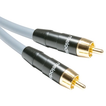 Melodika MDSW50G Kabel do subwoofera (RCA-RCA) Gunmetal - 5m