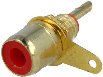 CC-117 GNIAZDO RCA ŻEŃSKIE 6MM NA PANEL E5245
