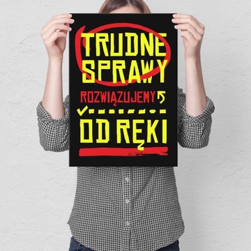 PLAKAT PREZENT BLACHA DO WARSZTATU PRACY DOMU