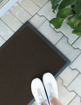 3D КОВрик ДЛЯ ОБУВИ ВХОДНОЙ 40х60, НАРУЖНЫЙ, ПРОТИВОСКОЛЬЗЯЩИЙ