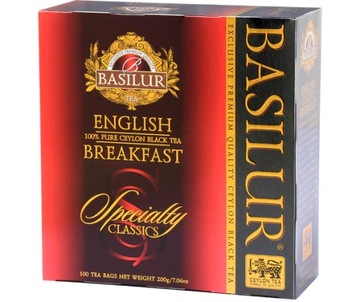 HERBATA BASILUR English Breakfast 100 torebek ekspresowa
