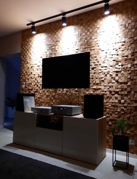 Акустическая панель на стену Дерево 3D - ДУБ *039