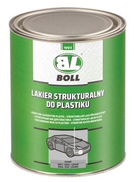 BOLL Lakier strukturalny do plastiku 1L SZARY