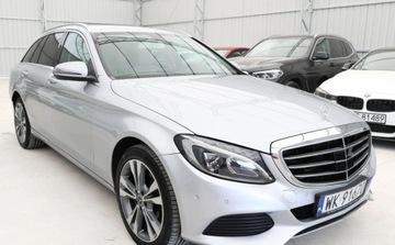 Mercedes Klasa C W205 Kombi 200 BlueTEC 136KM 2017 Mercedes-Benz Klasa C C180 1.6 D 136 KM Ideal Bezwypadkowy 2017r Warszawa