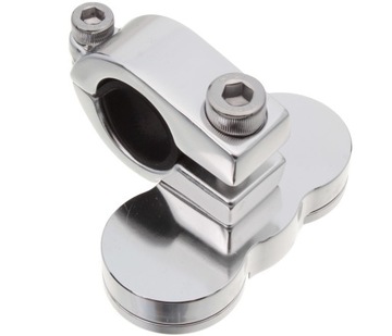 Металлические хромированные моточасы + термометр на руле