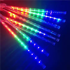 KURTYNA SOPLE 50 cm METEORY KOLOROWE LAMPKI LED Z PRZEDŁUŻKĄ OZDOBA