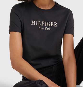 Tommy Hilfiger t-shirt Reg Foil Hilfiger czarny S