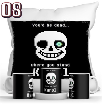 НАБОР UNDERTALE КРУЖКА + ПОДУШКА + ИМЯ