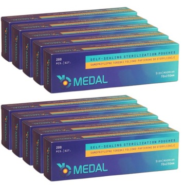 10x TOREBKI DO STERYLIZACJI MEDAL 70x230 200szt