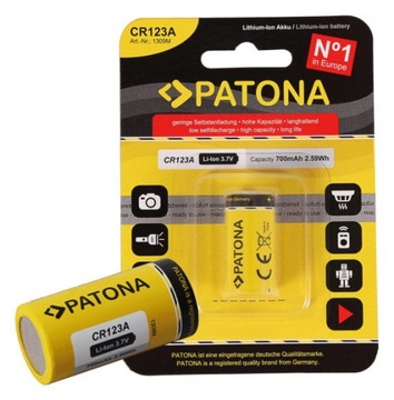 Patona Akumulator CR123A 700mAh 3.7V