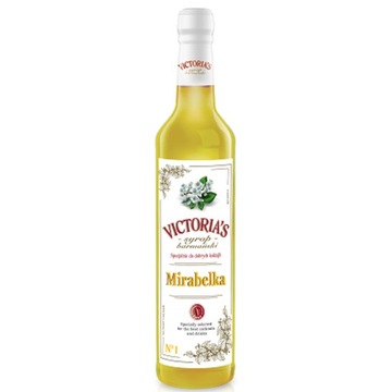 Syrop Barmański do drinków kawy deserów Victoria Cymes - MIRABELKA 490 ml