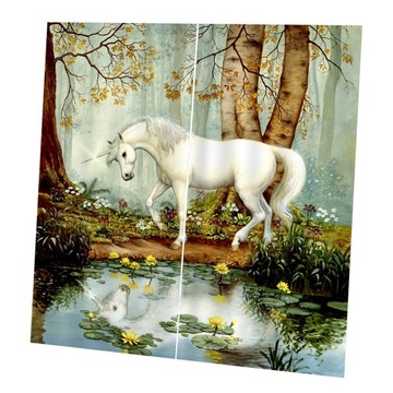 2 panele Drzwi ze zwierzętami z nadrukiem kon