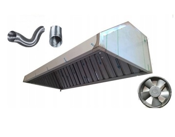 okap gastronomiczny SD150x70x40 FILTRY Wentyl XL