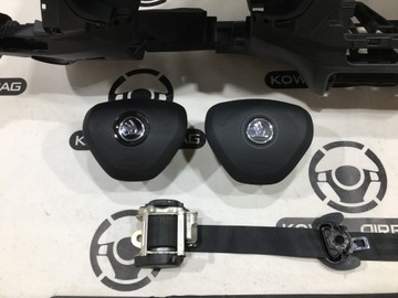 SKODA FABIA 3 III ПЕРЕДНЯЯ ПАНЕЛИ КОНСОЛЬ AIRBAG ORG