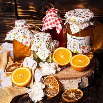 10 крышек для банок, красные крышки