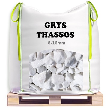 Biały Grys Thassos Brokat Thassos Big Bag 500KG