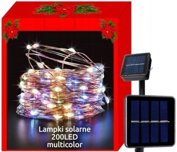 Firmowe GIRLANDA LAMPKI SOLARNE DRUCIK 200LED MULT