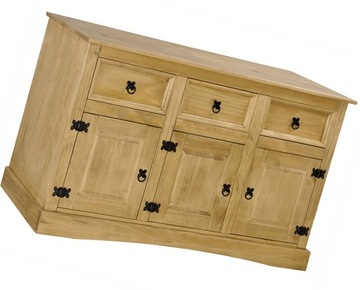 KOMODA DREWNIANA Z SZUFLADAMI SOSNOWA DO SYPIALNI