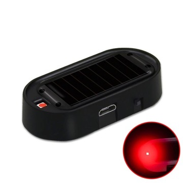 Auto Solar charging Car LED Security System Warning Light Auto Day Night