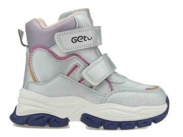 BUTY ZIMOWE DZIEWCZĘCE OCIEPLANE ŚNIEGOWCE RZEP 27