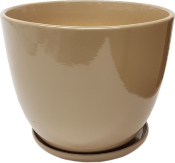 DONICA CERAMICZNA CAPPUCCINO Z POŁYSKIEM 21 CM