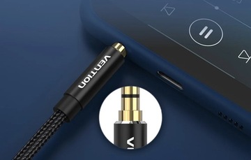Удлинительный кабель Mini Jack 3,5 AUX 4pin TRRS Наушники, микрофон 1,5м