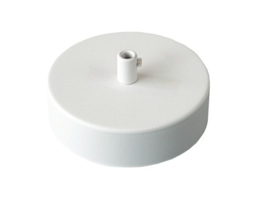 Podsufitka do lampy metalowa 1 otwór 100mm biała